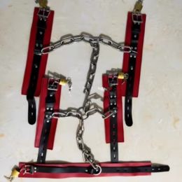 Self-binding Toy Handcuffs Leg Shackles Collar Alternative Props