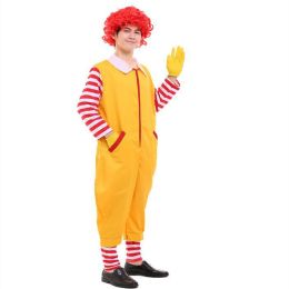 Half Red, Half Blue Clown Costume