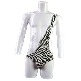 Siamese tight zebra twill jumpsuit