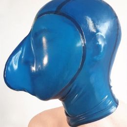 All-pack Zipper Free Latex Head Cover Breath Control All-pack