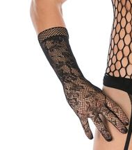 Men's High Stretch Jacquard One Piece Lace Gloves Set