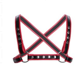 Sexy men's red strap clothing