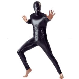 Men's Patent Leather Bodysuit Ds Costume