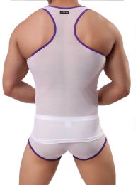 American Men's Erotic Underwear Mesh Vest