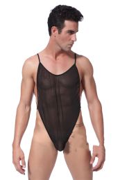 Men's See-through Underwear Bodysuit