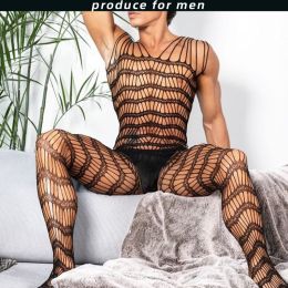 Men's Pantyhose Transparent Ultra-thin High Elastic Socks