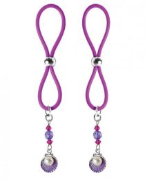 Bijoux De Nip Nipple Halos Clam Charm Purple Body Jewelry