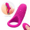 10 Vibration Modes Soft Design Waterproof Silicone Vibrating Lock Tool Ring Tshirt Sunglasses