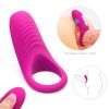 10 Vibration Modes Soft Design Waterproof Silicone Vibrating Lock Tool Ring Tshirt Sunglasses