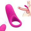 10 Vibration Modes Soft Design Waterproof Silicone Vibrating Lock Tool Ring Tshirt Sunglasses