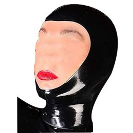 Men's And Women's Fashionable And Versatile Latex Mask Headgear