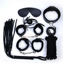 Brand Hot Fashion ComfortableFetish Sex Products Bondage Restraints New Style Personalized Lovers Sex Flirting Toy Sex toy with Durable Materials (Color: Black)